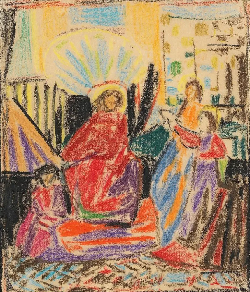 Maalaus Motif religieux - Adolf Hölzel | Taidetuloste