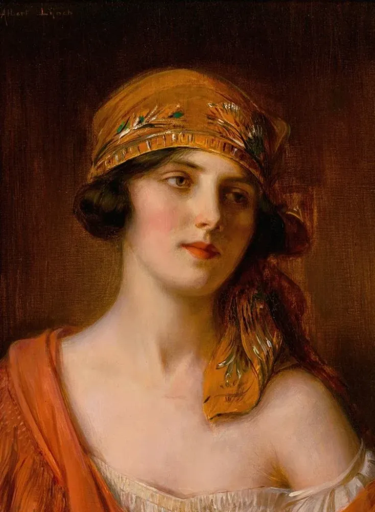 Maalaus Muoti-ihailtu kauneus - Albert Lynch