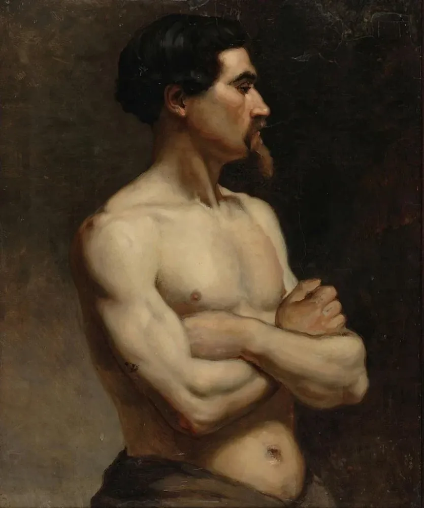 Maalaus Muotinäytösakatemian tutkimus - Albert Edelfelt | Taidetuloste