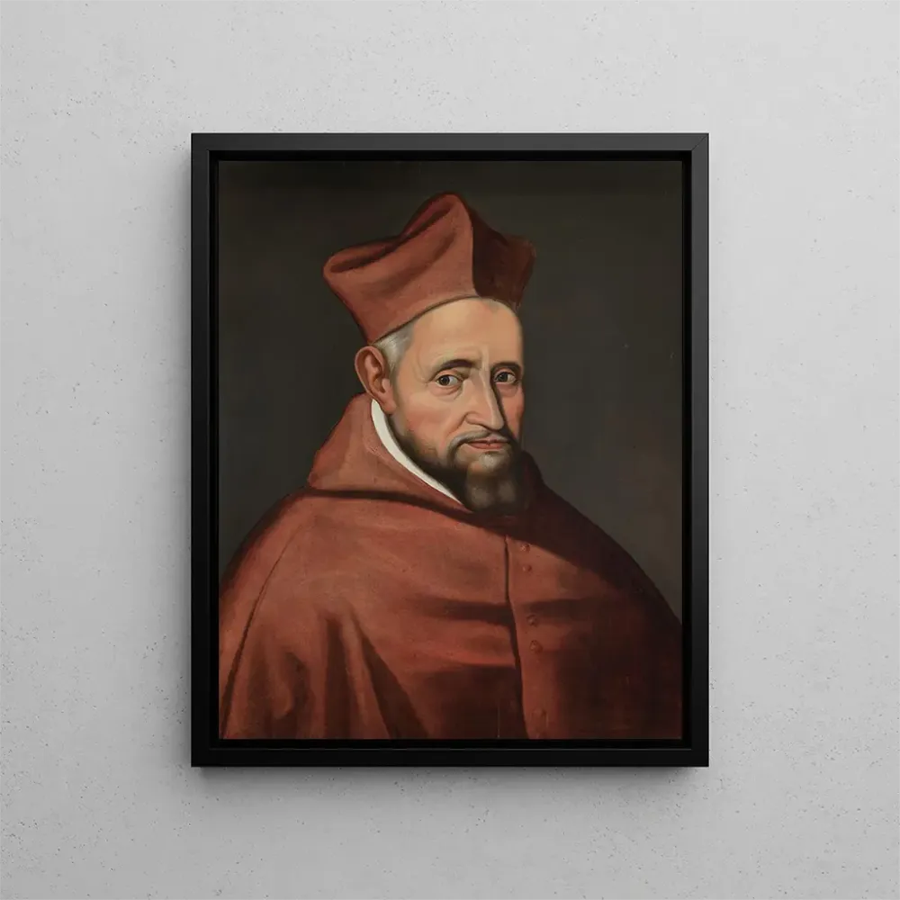 Maalaus Muotokuva kardinaali Robert Bellarminista - Anonyymi | Taidetuloste