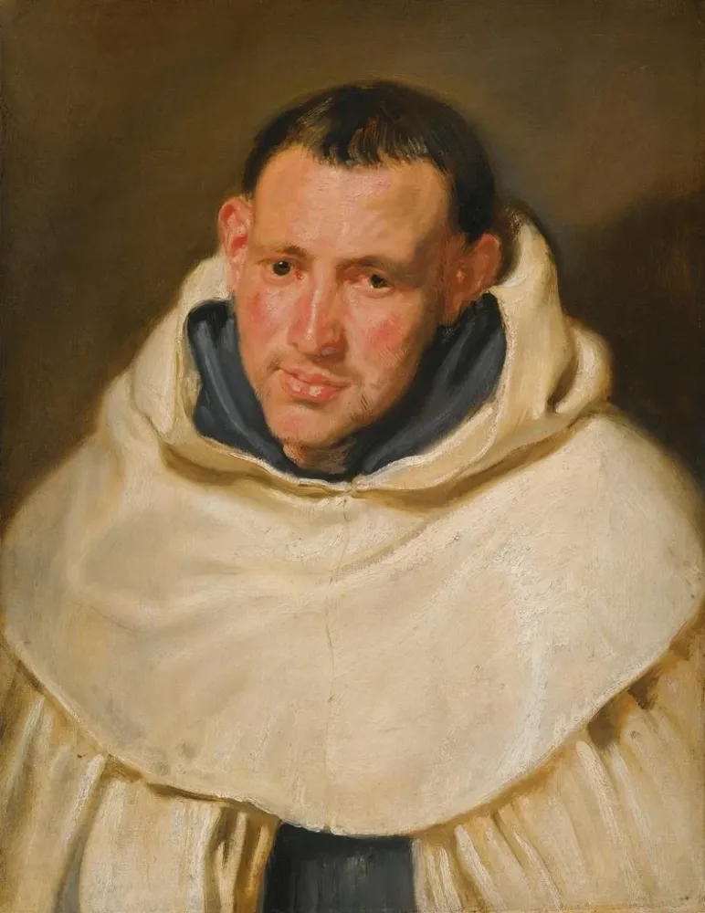 Maalaus Muotokuva karmeliittimunkista pää ja hartiat - Antoine van Dyck | Taidetuloste