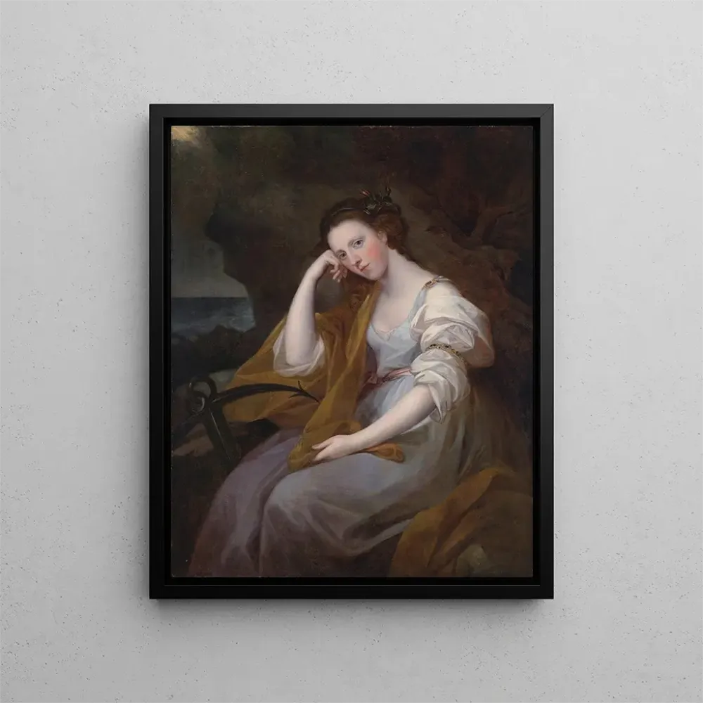 Maalaus Muotokuva Lady Louisa Leveson Gowerista toivon jumalattarena Spes - Angelica Kauffman | Taidetuloste