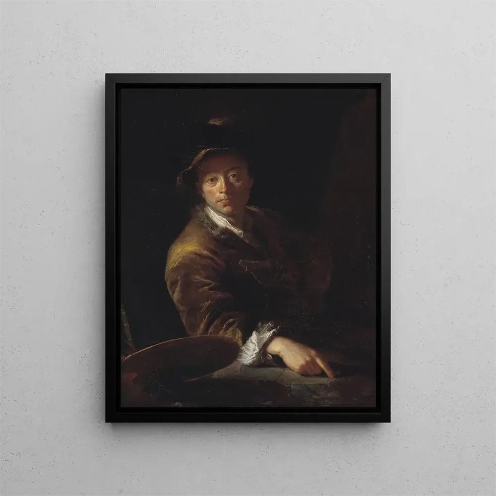 Maalaus Muotokuva maalauksesta todennäköisesti C. L. Agricola 1667-1719 - Antoine Pesne | Taidetuloste