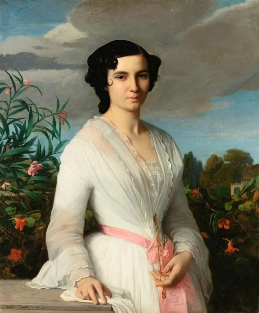 Maalaus Muotokuva Mademoiselle Louise Mars - Alexandre Cabanel | Taidetuloste