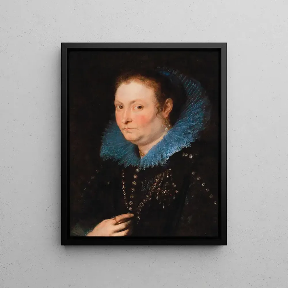 Maalaus Muotokuva naisesta puolivälissä, jota pidetään genovalaisena aatelisena - Antoine van Dyck | Taidetuloste