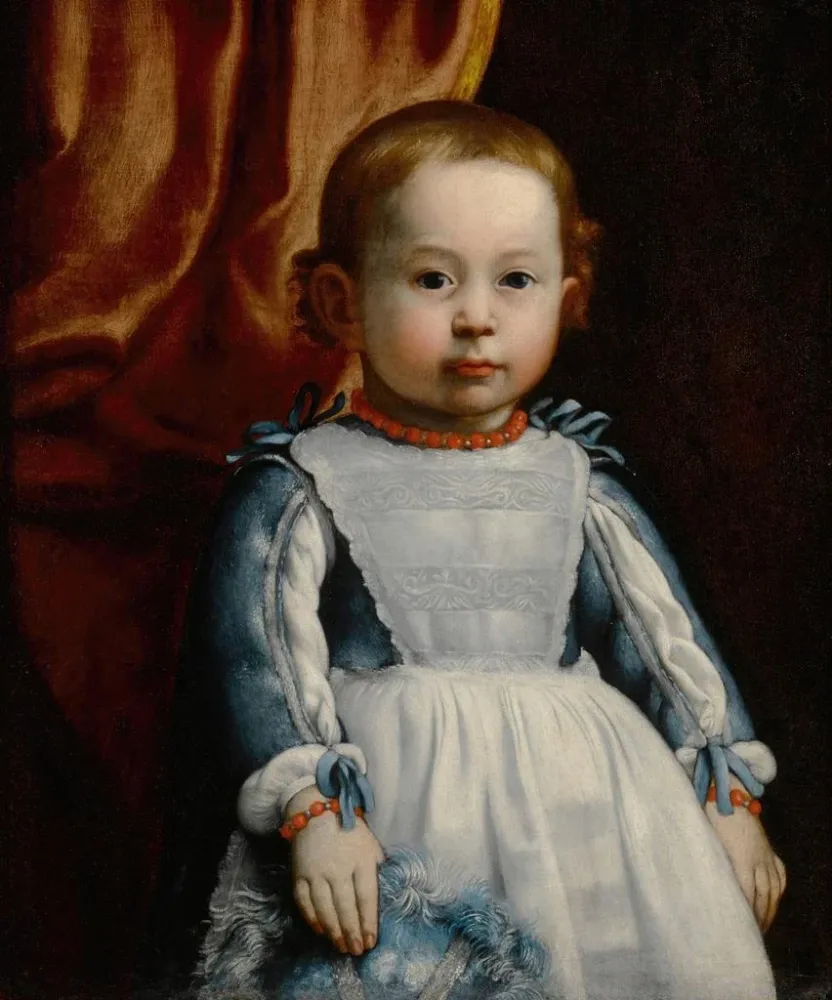 Maalaus Muotokuva prinssi Augusto Chigi 21 kuukauden ikäisenä - Alessandro Mattia da Farnese | Taidetuloste