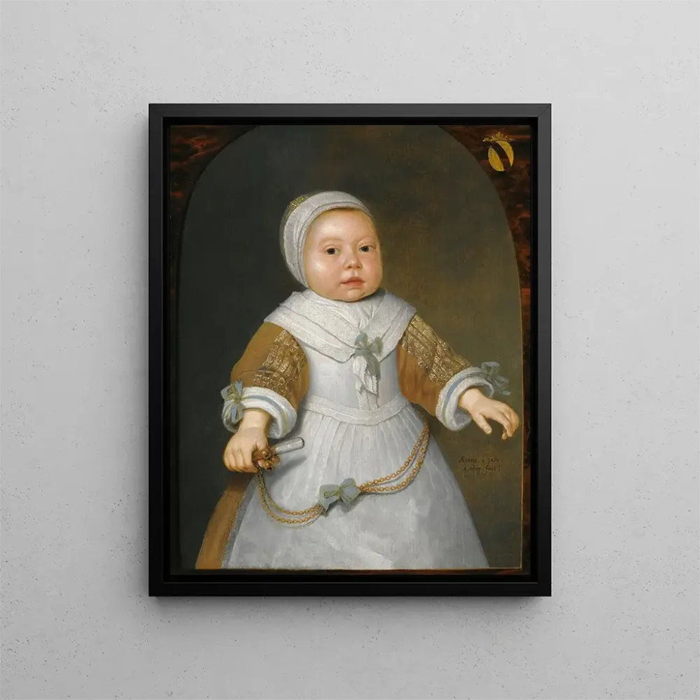 Maalaus Muotokuva yhdestä vuodesta van der Burchin perheen tytöstä - Aelbert Cuyp | Taidetuloste