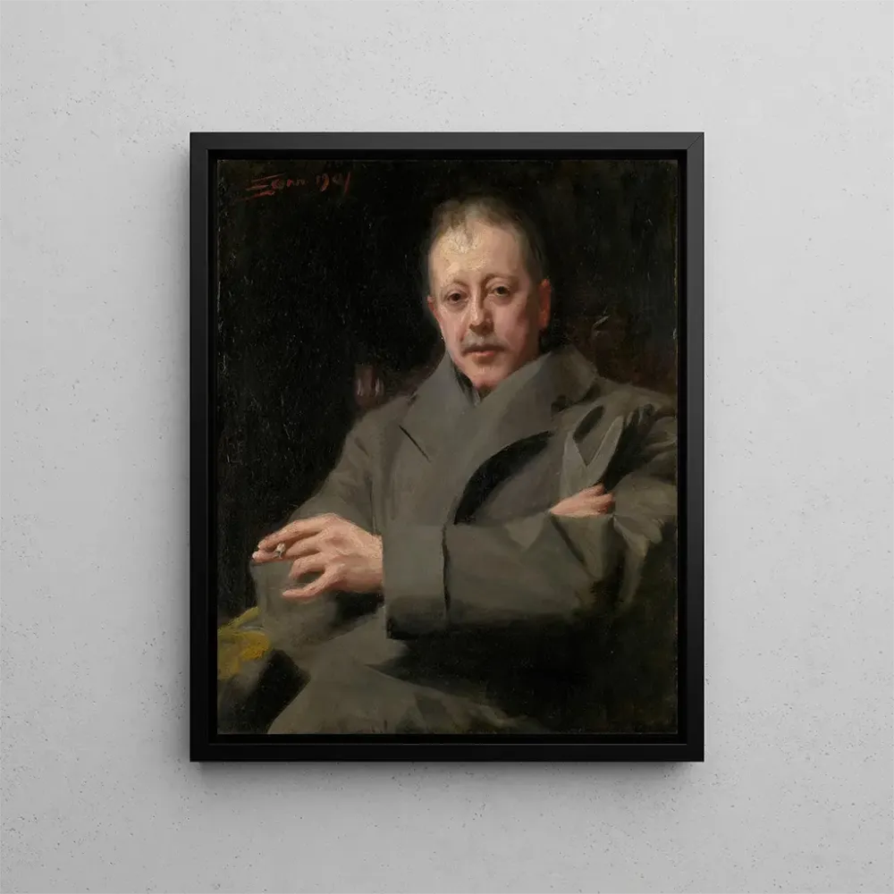 Maalaus Muotokuvatutkimus miehestä - Anders Zorn | Taidetuloste
