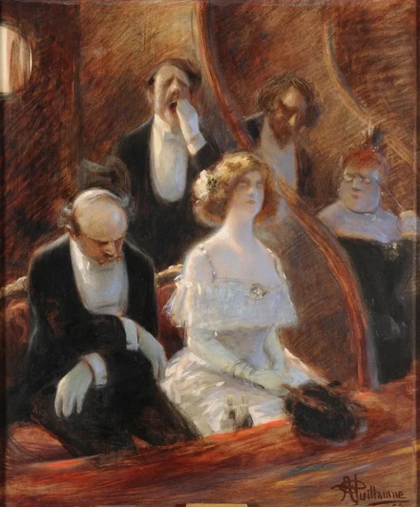 Maalaus Musique savante - Albert Guillaume | Taidetuloste