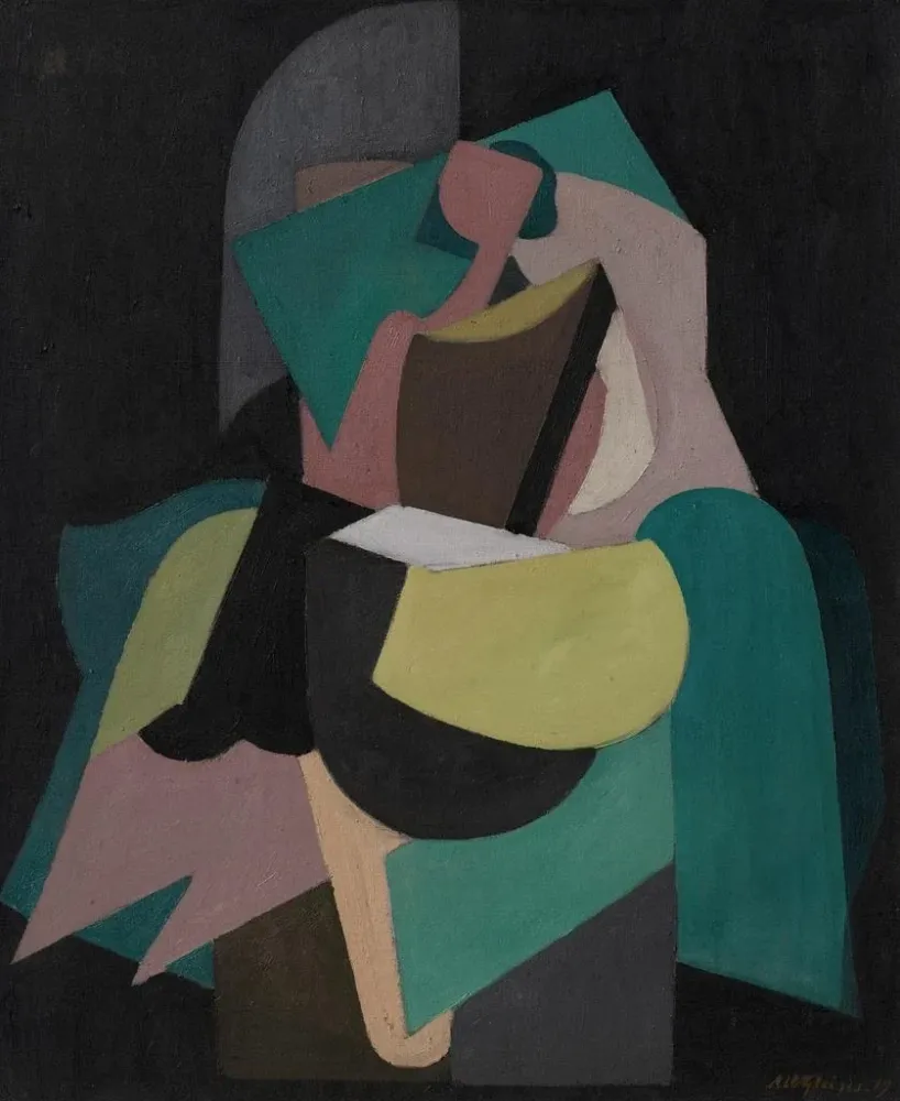 Maalaus Nainen istuu - Albert Gleizes | Taidetuloste