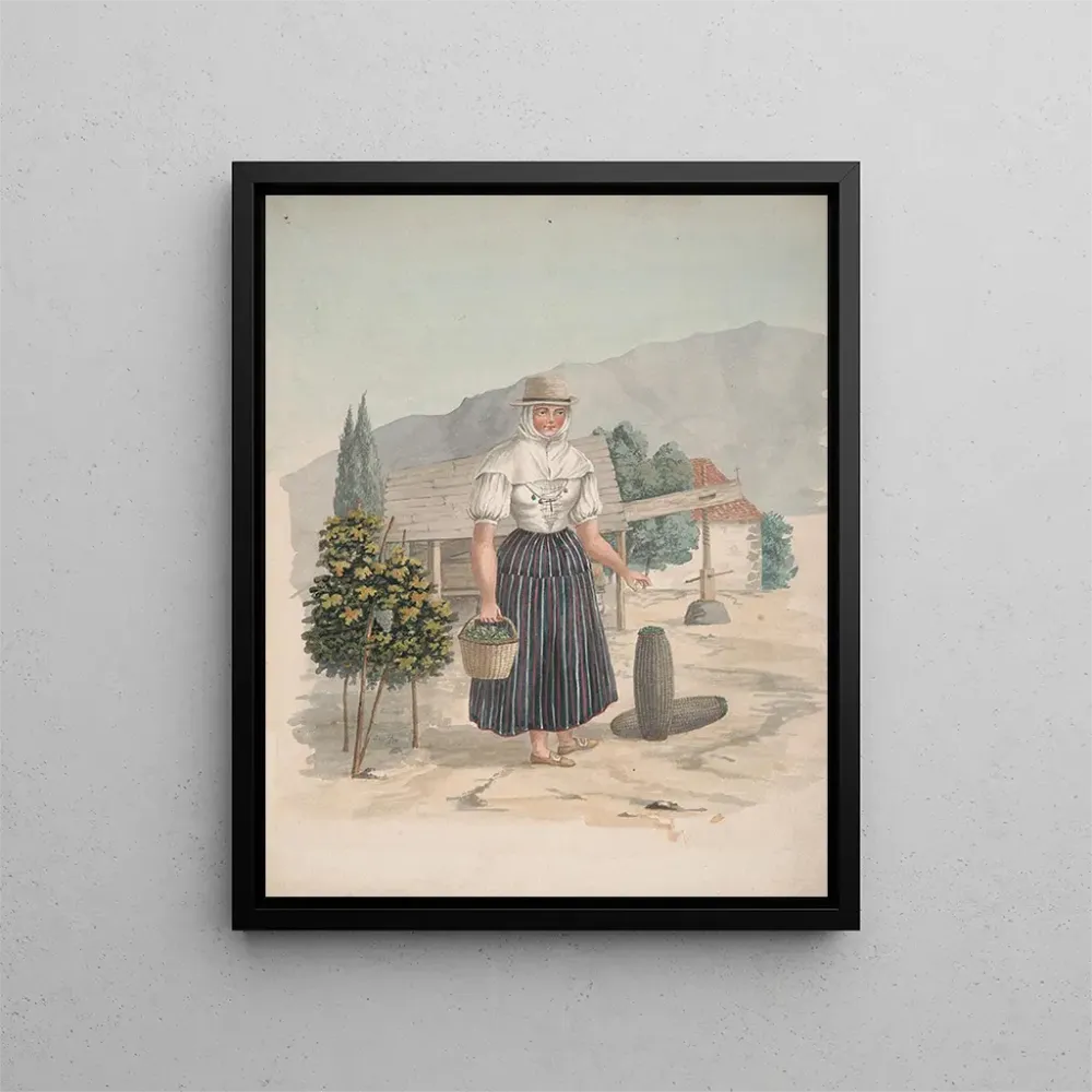 Maalaus Nainen El Miraderon Tenerife - Alfred Diston | Taidetuloste