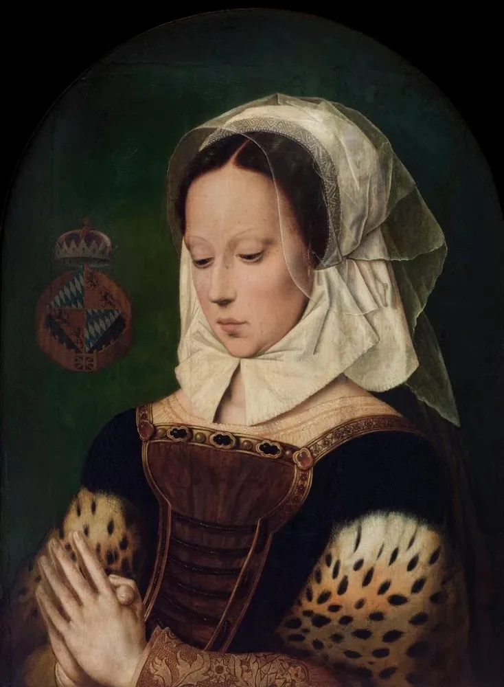 Maalaus Nainen rukouksessa - Ambrosius Benson | Taidetuloste