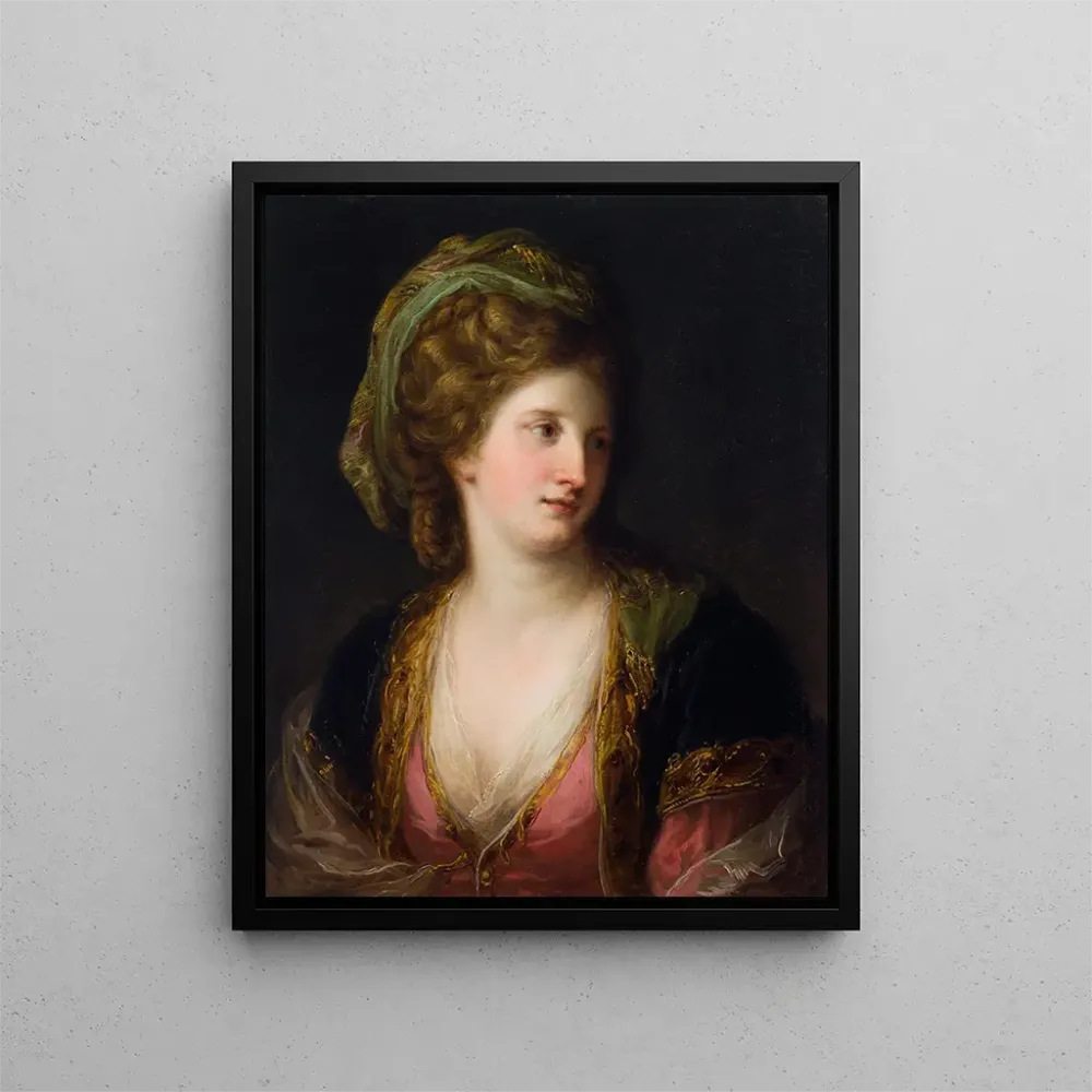 Maalaus Nainen turkkilaisessa mekossa - Angelica Kauffman | Taidetuloste