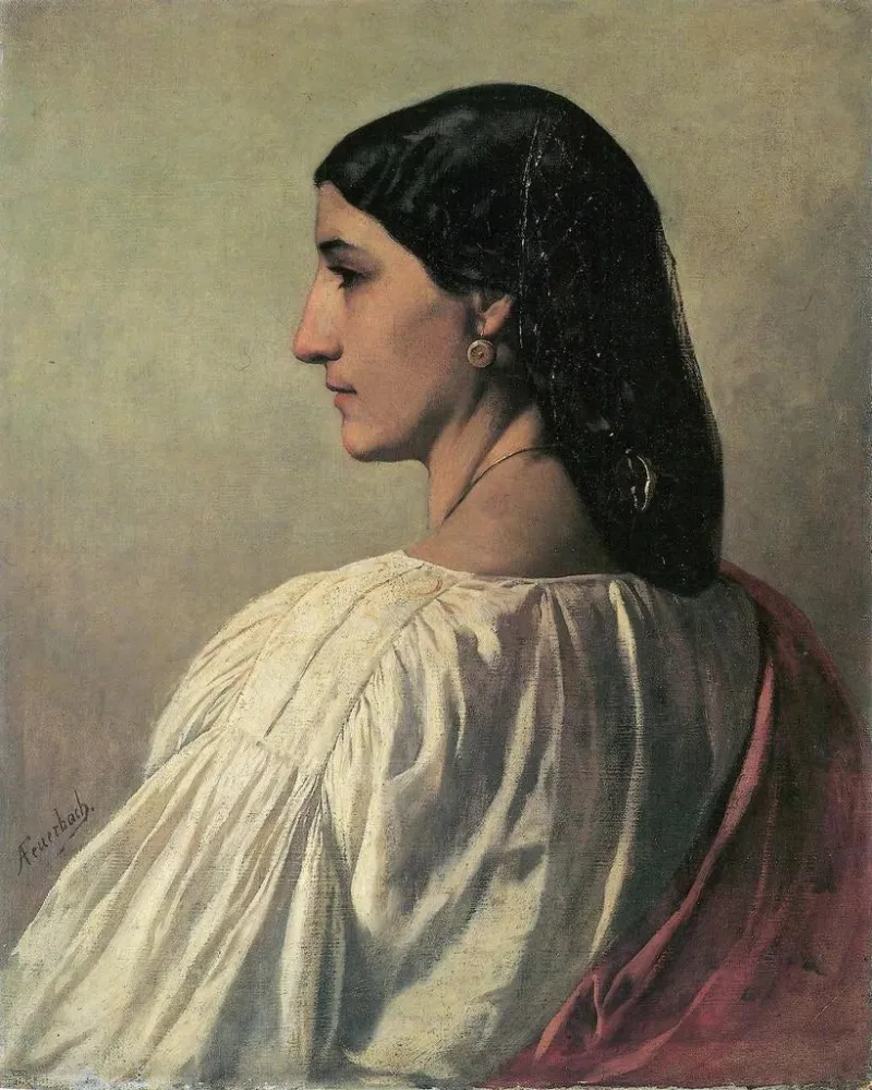 Maalaus Nanna - Anselm Feuerbach | Taidetuloste