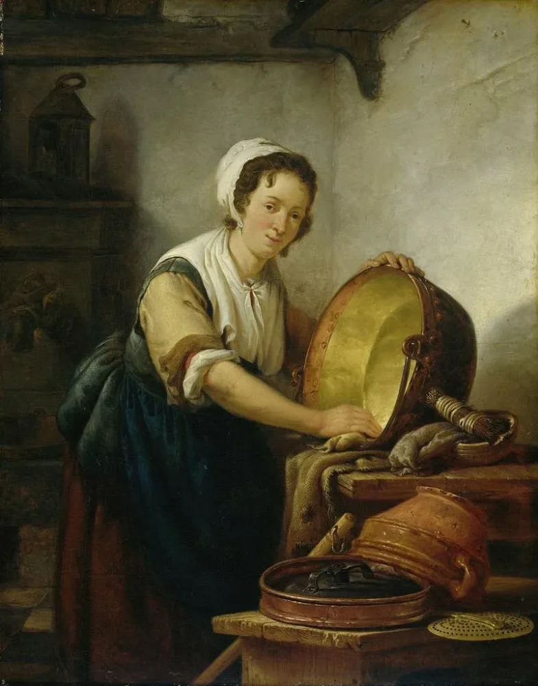 Maalaus Le nettoyeur de chaudron - Abraham van Strij | Taidetuloste