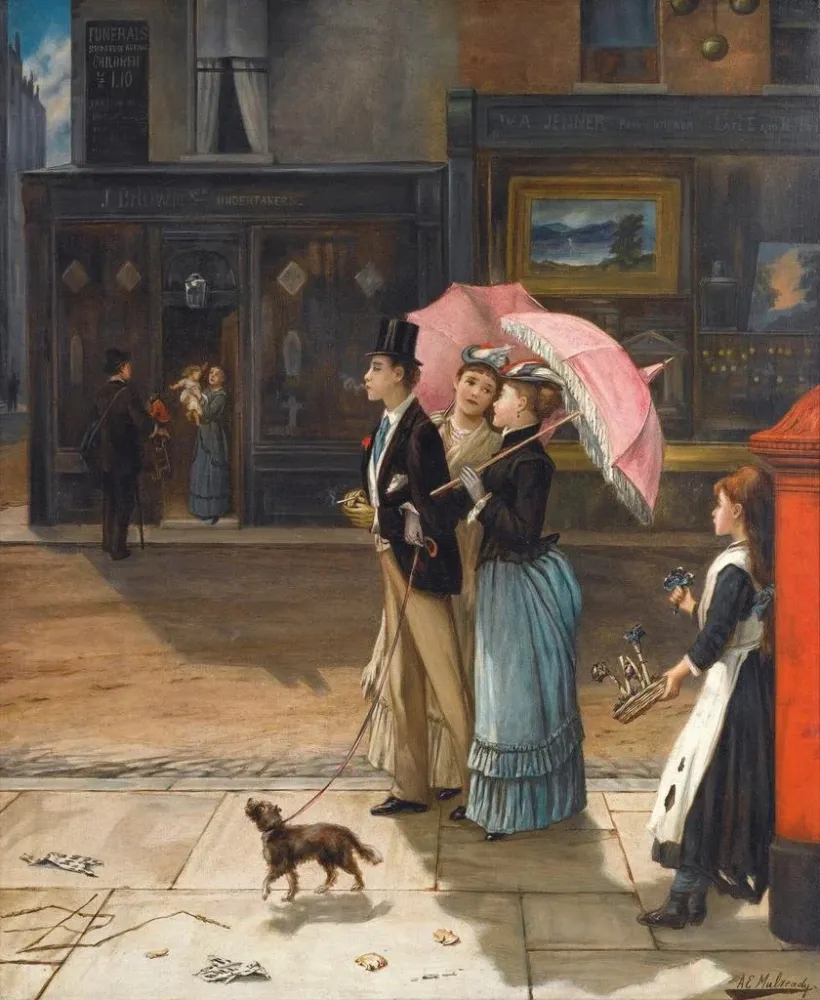 Maalaus Notre cousin de bonne humeur - Augustus Edwin Mulready | Taidetuloste