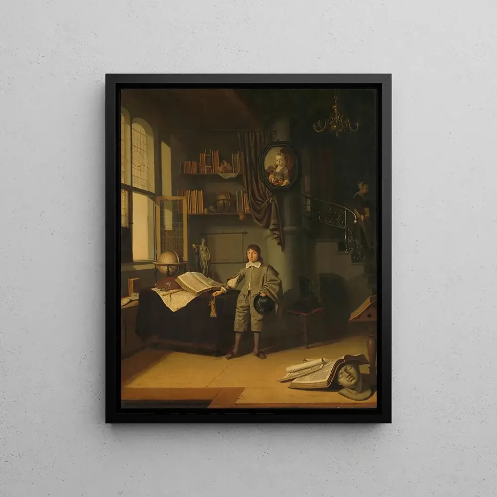 Maalaus Nuori mies toimistossa - Adriaen van Gaesbeeck | Taidetuloste