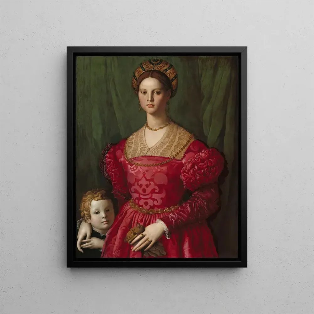 Maalaus Nuori nainen ja hänen pieni poikansa - Agnolo Bronzino