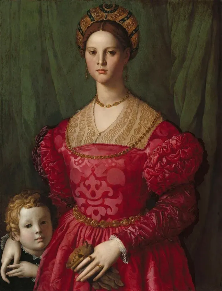 Maalaus Nuori nainen ja hänen pieni poikansa - Agnolo Bronzino