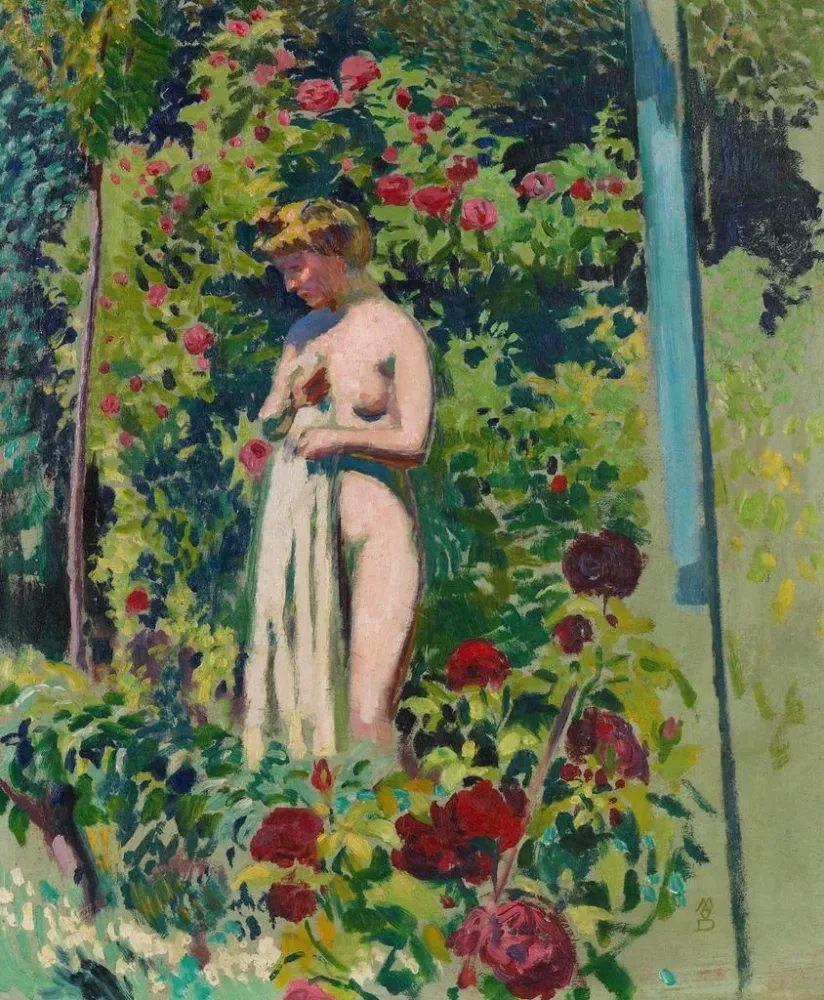 Maalaus Nymphe aux fleurs - Maurice Denis | Taidetuloste