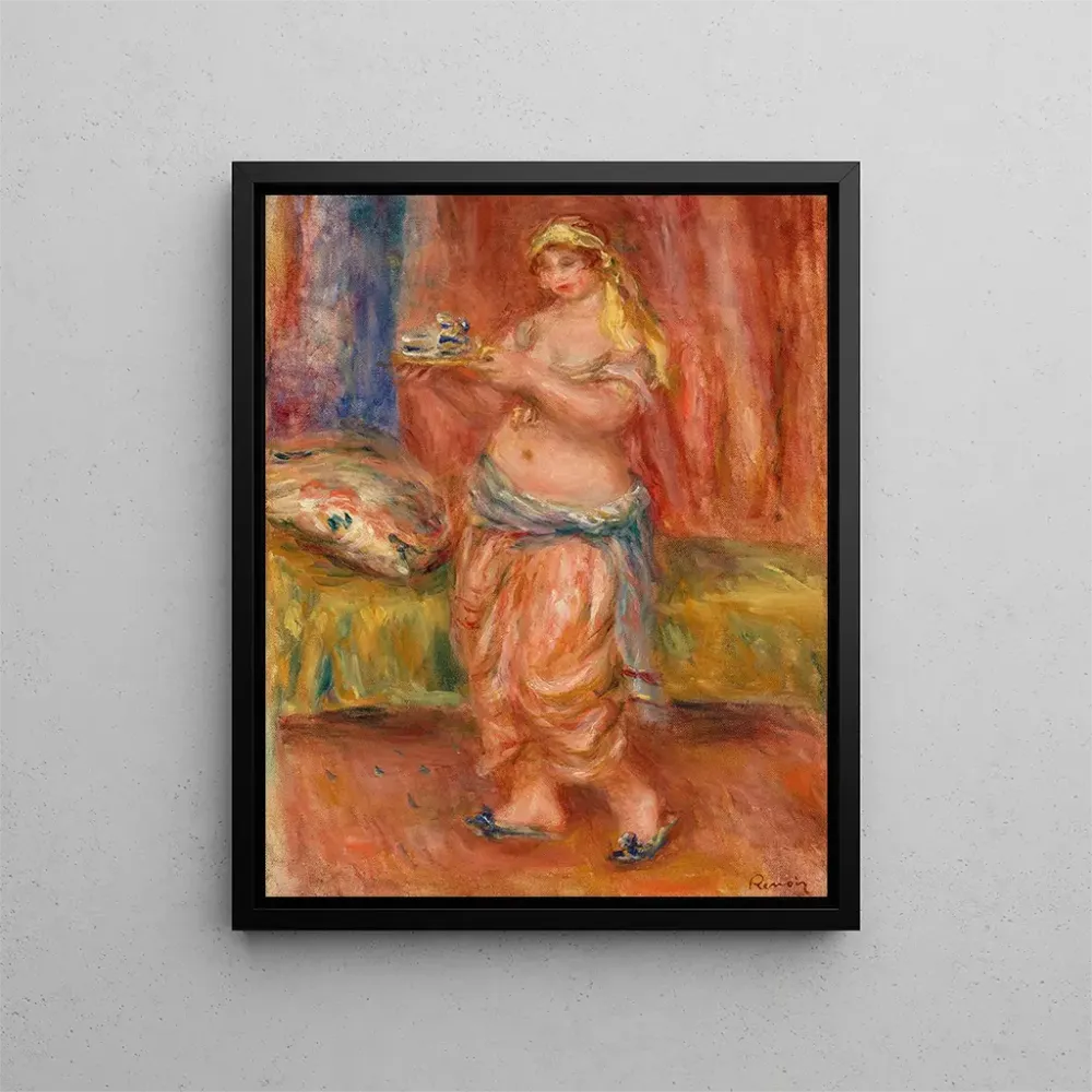 Maalaus Odalisque avec service à thé - Pierre - Auguste Renoir | Taidetuloste