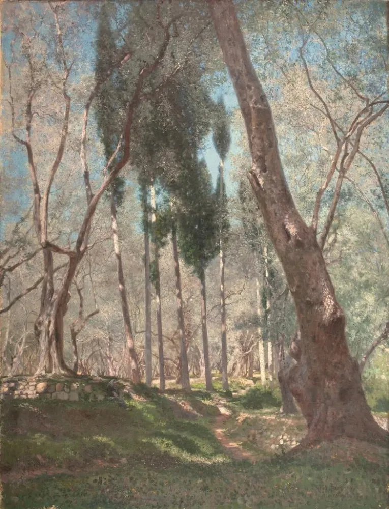 Maalaus Oliiveista Mentonissa - Henry Brokman | Taidetuloste