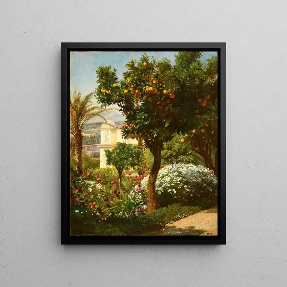 Maalaus Un oranger dans la Villa Frémy à Nice - François - Louis Français | Taidetuloste
