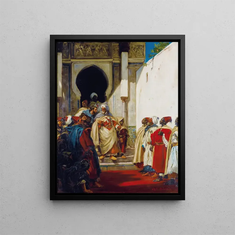 Maalaus Le Pacha sort - Alfred Dehodencq | Taidetuloste