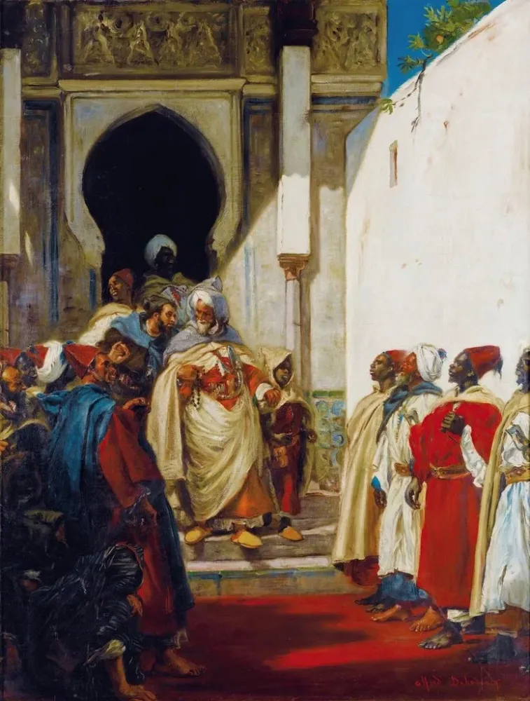 Maalaus Le Pacha sort - Alfred Dehodencq | Taidetuloste