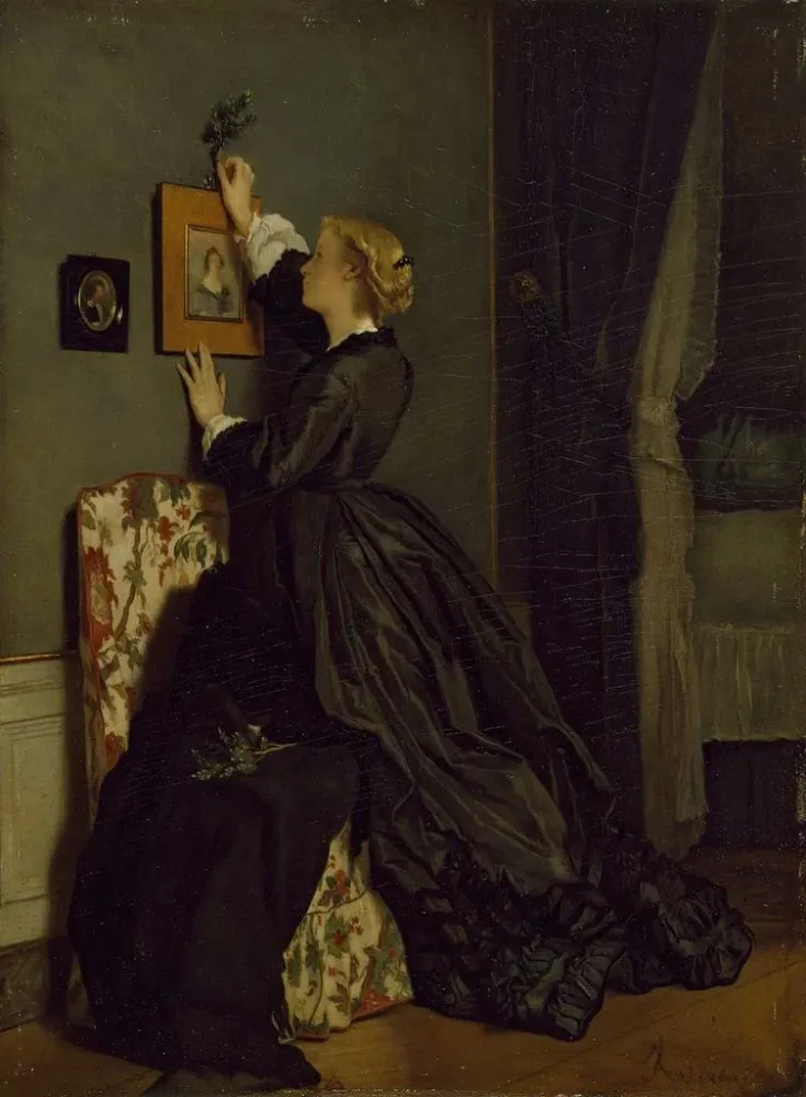 Maalaus Palmusunnuntai - Alfred Stevens | Taidetuloste