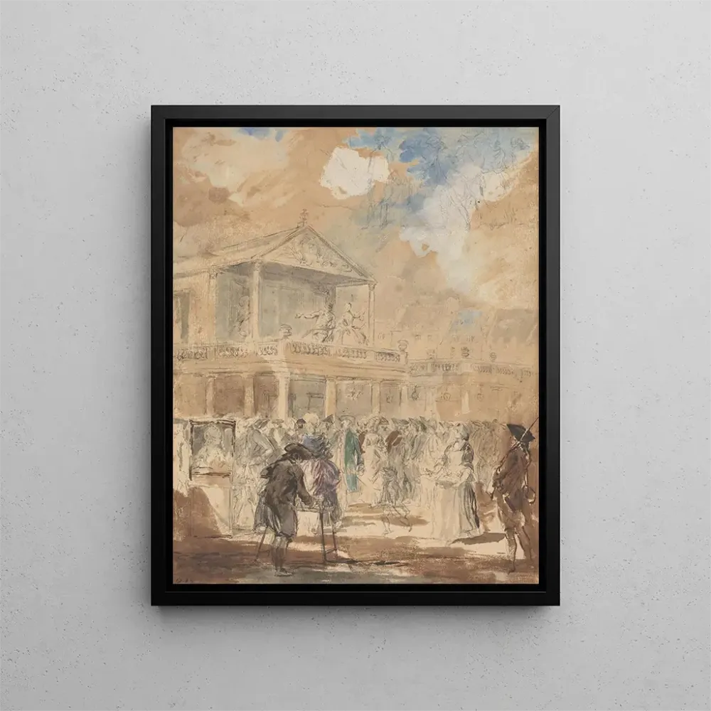 Maalaus Parade - Augustin de Saint-Aubin | Taidetuloste