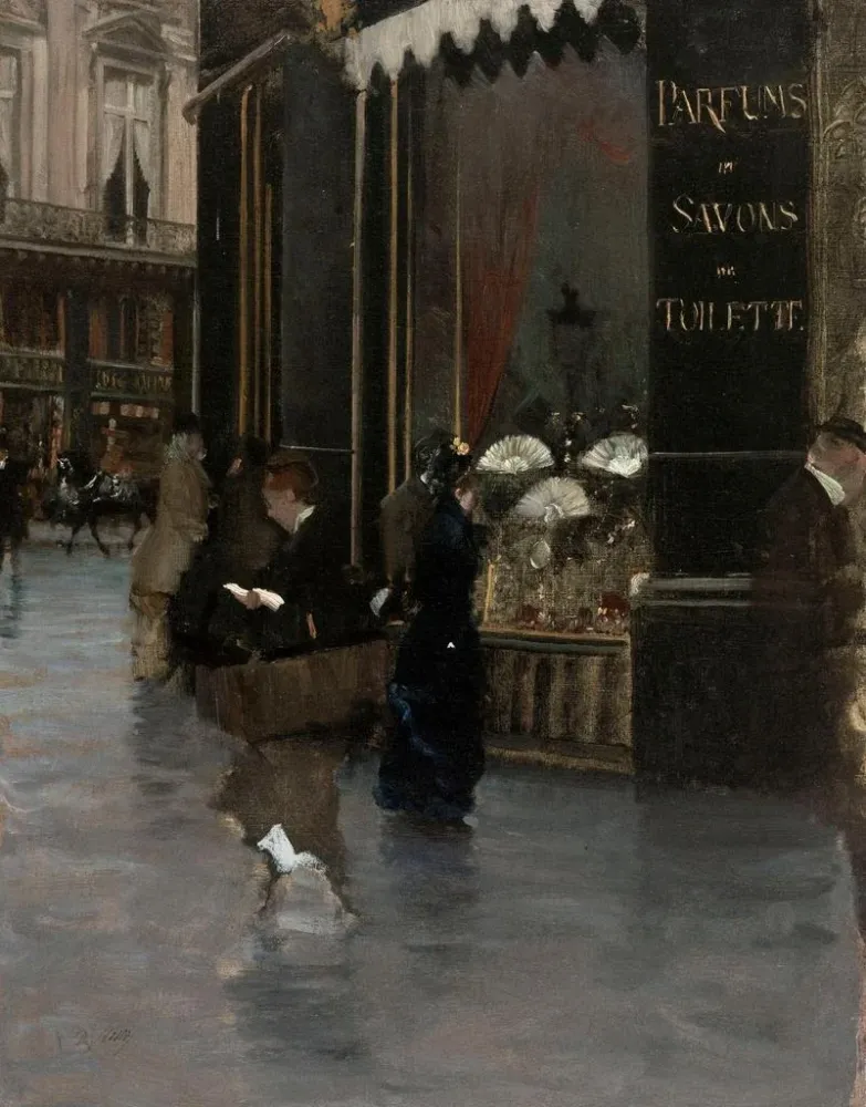 Maalaus La parfumerie - Giuseppe de Nittis | Taidetuloste