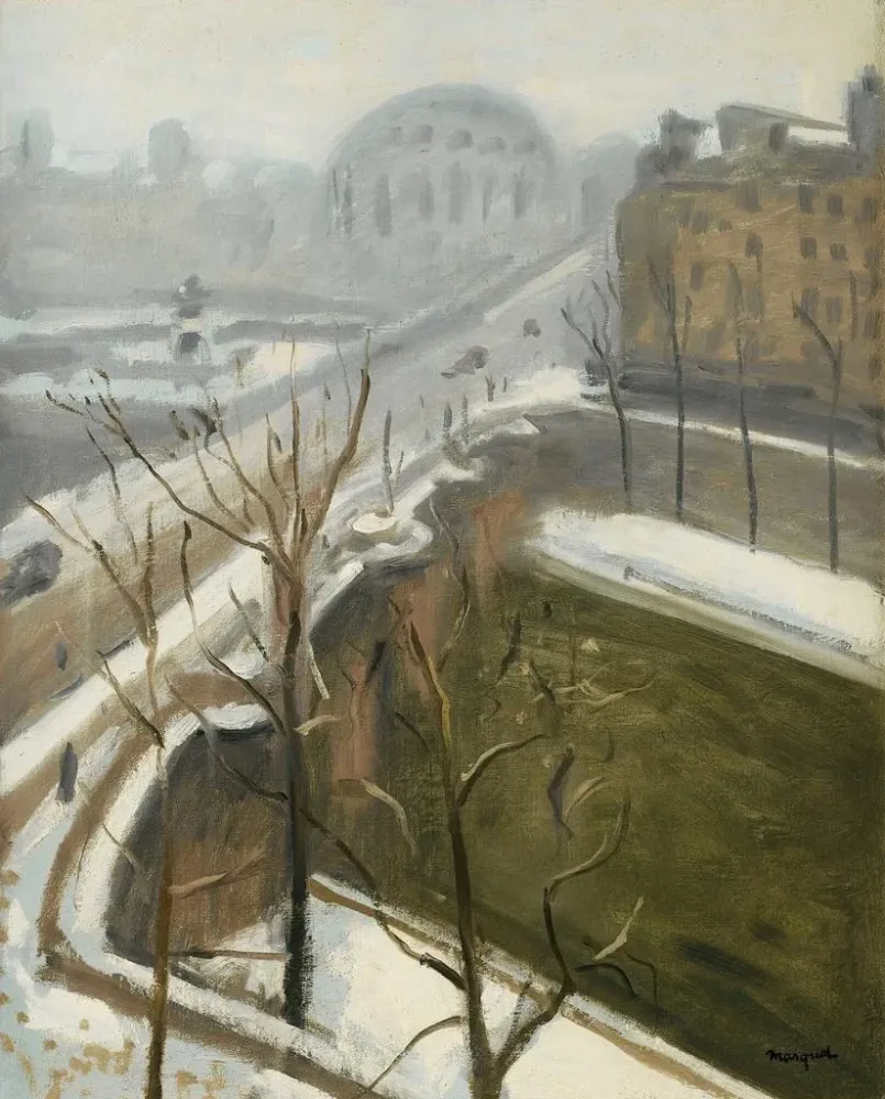 Maalaus Paris Pont-Neuf Talvi päättyy - Albert Marquet | Taidetuloste