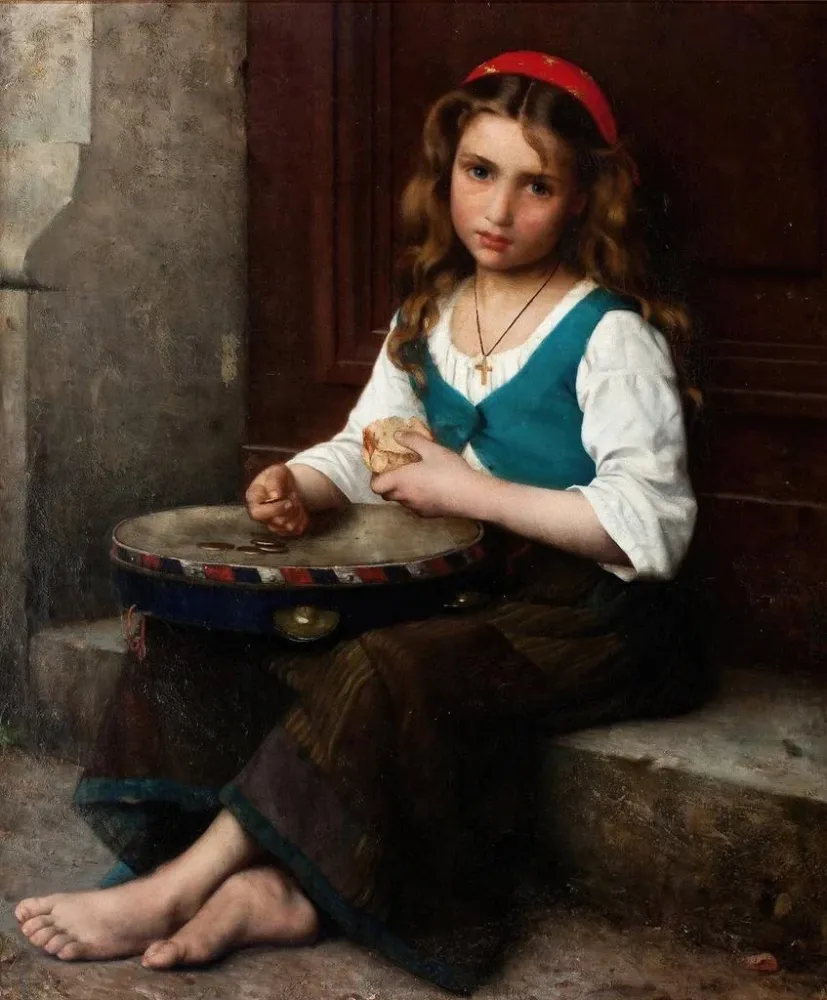 Maalaus Paysanne - Alfred Guillou | Taidetuloste