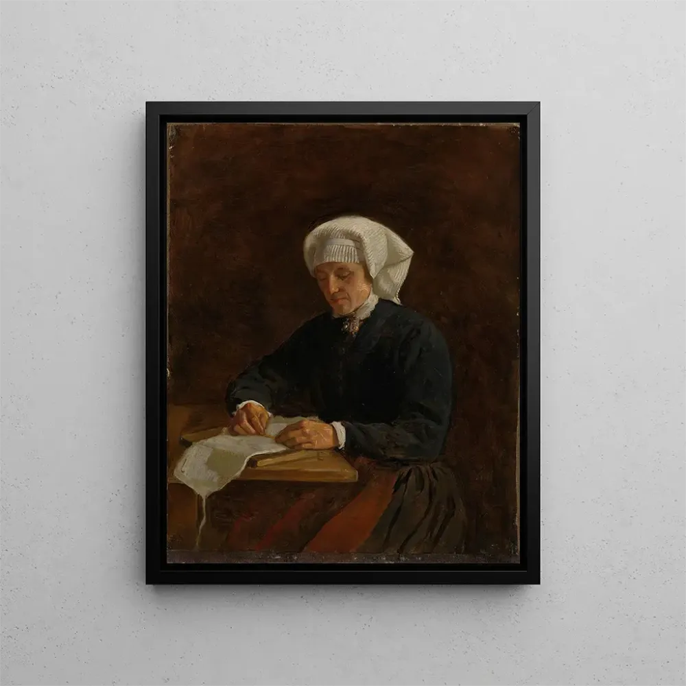 Maalaus Paysanne de Viky - Adolph Tidemand | Taidetuloste