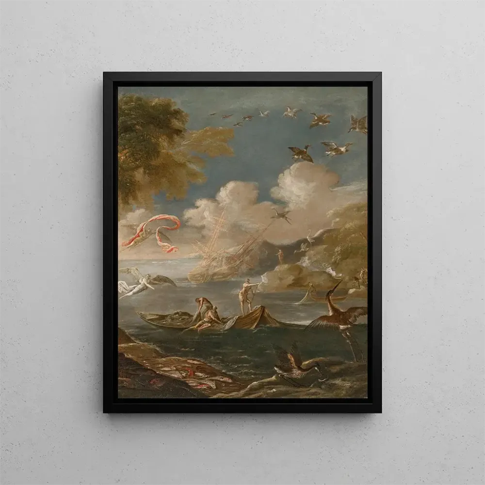 Maalaus La Pêche miraculeuse - Agostino Tassi | Taidetuloste