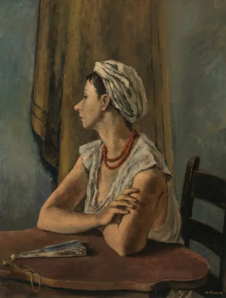 Maalaus Peggy Bacon - Alexander Brook | Taidetuloste
