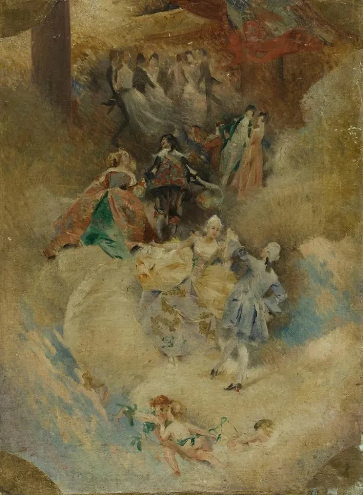 Maalaus La Peinture à travers les âges : La Danse à travers les âges - Aim Morot | Taidetuloste