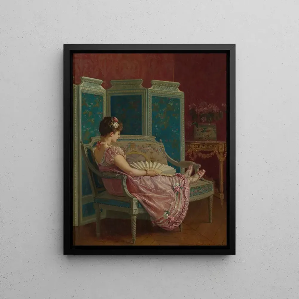 Maalaus Pensées vaines - Auguste Toulmouche | Taidetuloste