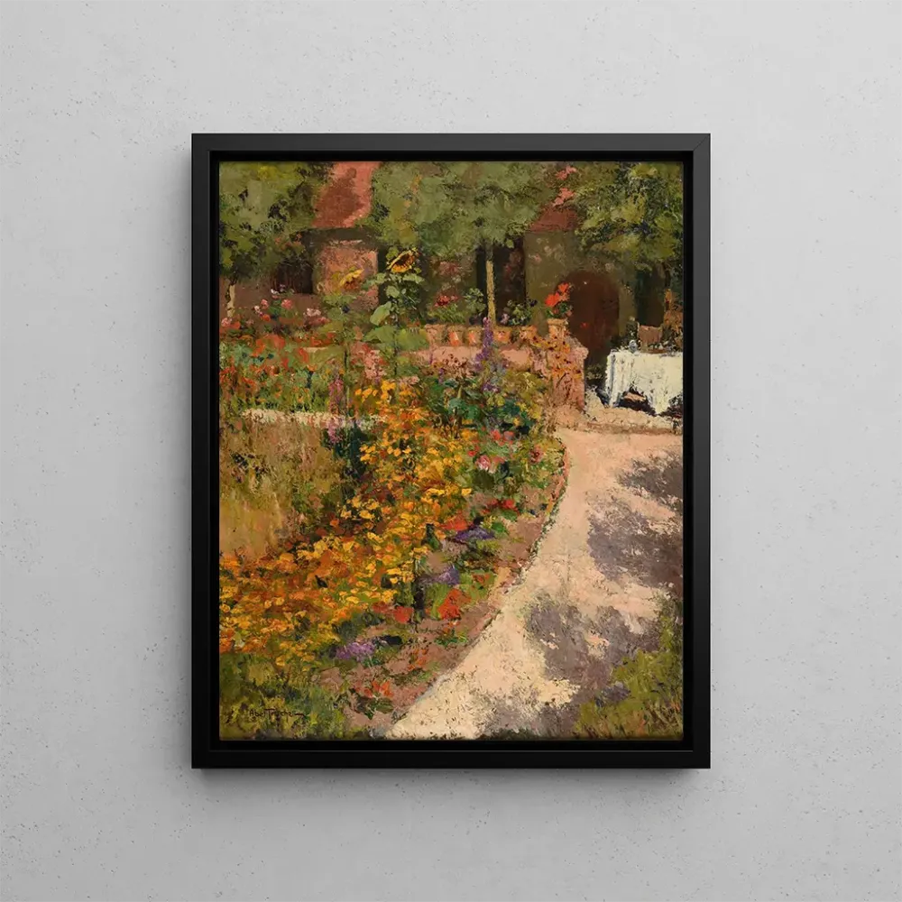 Maalaus Pergola, jardin fleuri - Louis Abel - Truchet | Taidetuloste