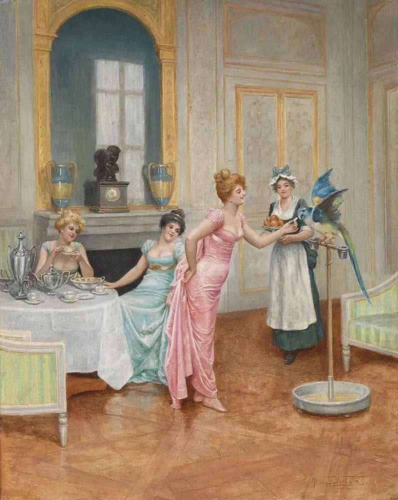 Maalaus Le perroquet - Arnold Willms | Taidetuloste