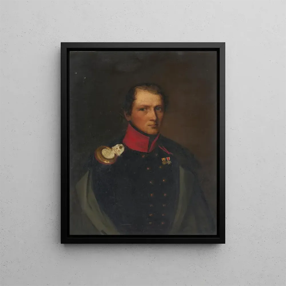 Maalaus Peter Eugen von Kachthaler kapteenina jalkaväkirykmentissä - August Boötz | Taidetuloste