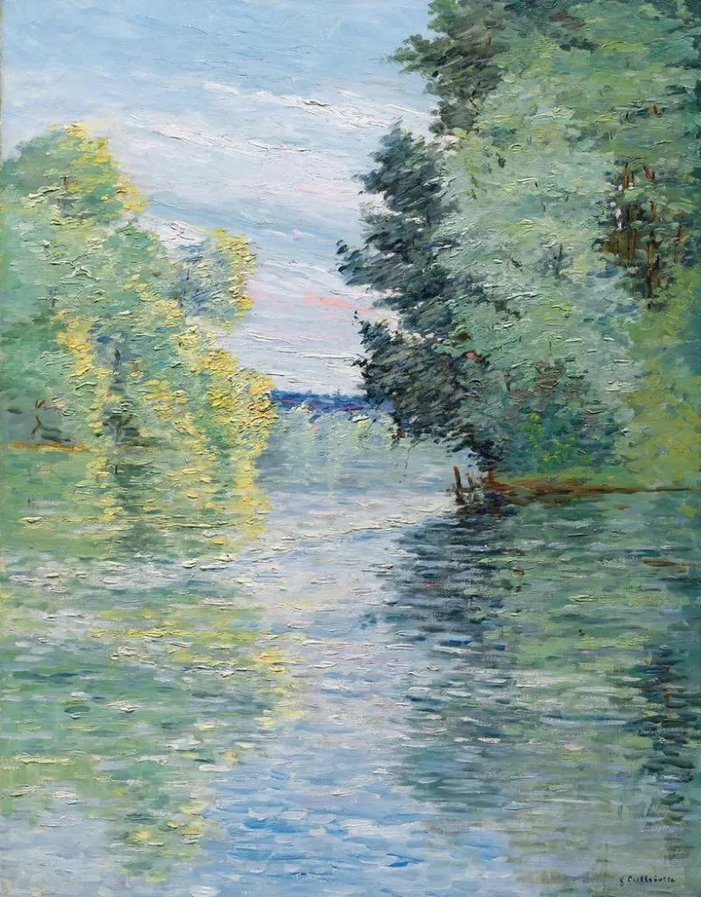 Maalaus Le Petit bras de la Seine à Argenteuil - Gustave Caillebotte | Taidetuloste
