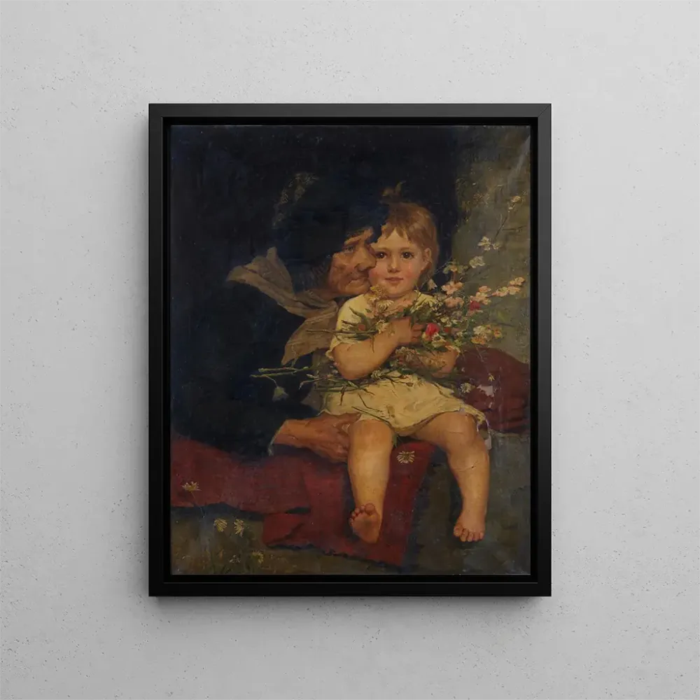 Maalaus Le petit chéri de grand-mère - Agathe Rstel | Taidetuloste