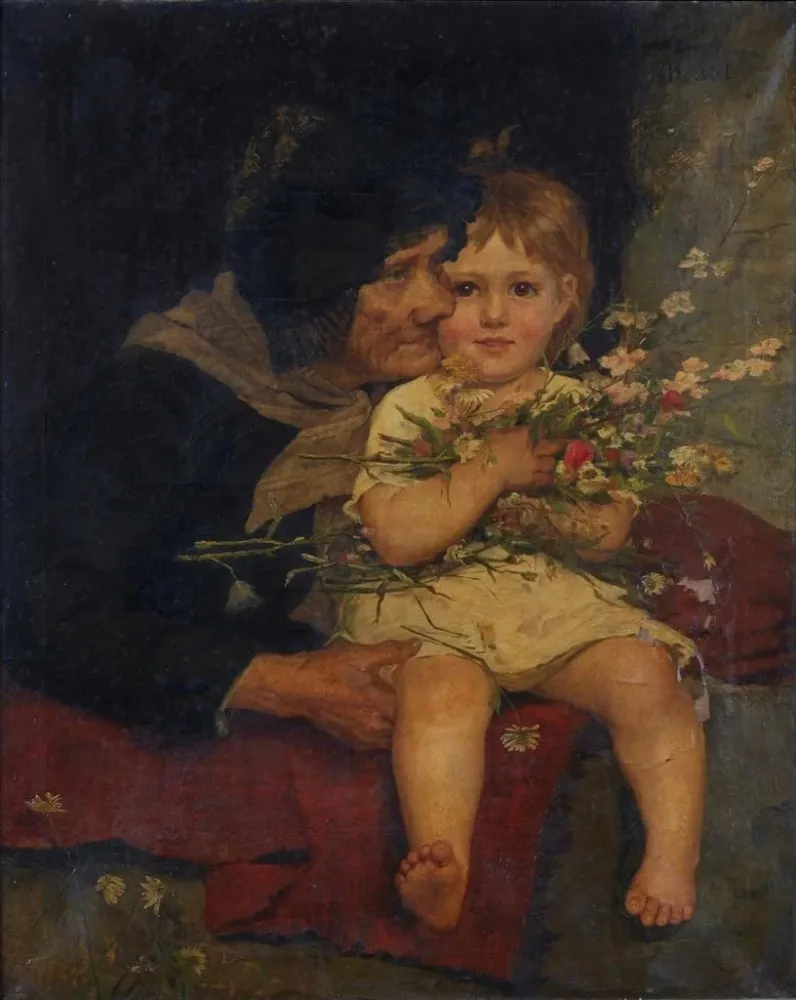 Maalaus Le petit chéri de grand-mère - Agathe Rstel | Taidetuloste