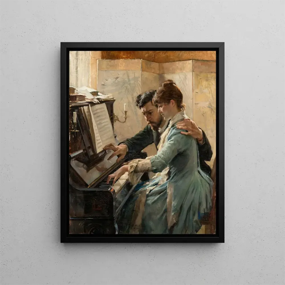 Maalaus Au piano - Albert Edelfelt | Taidetuloste