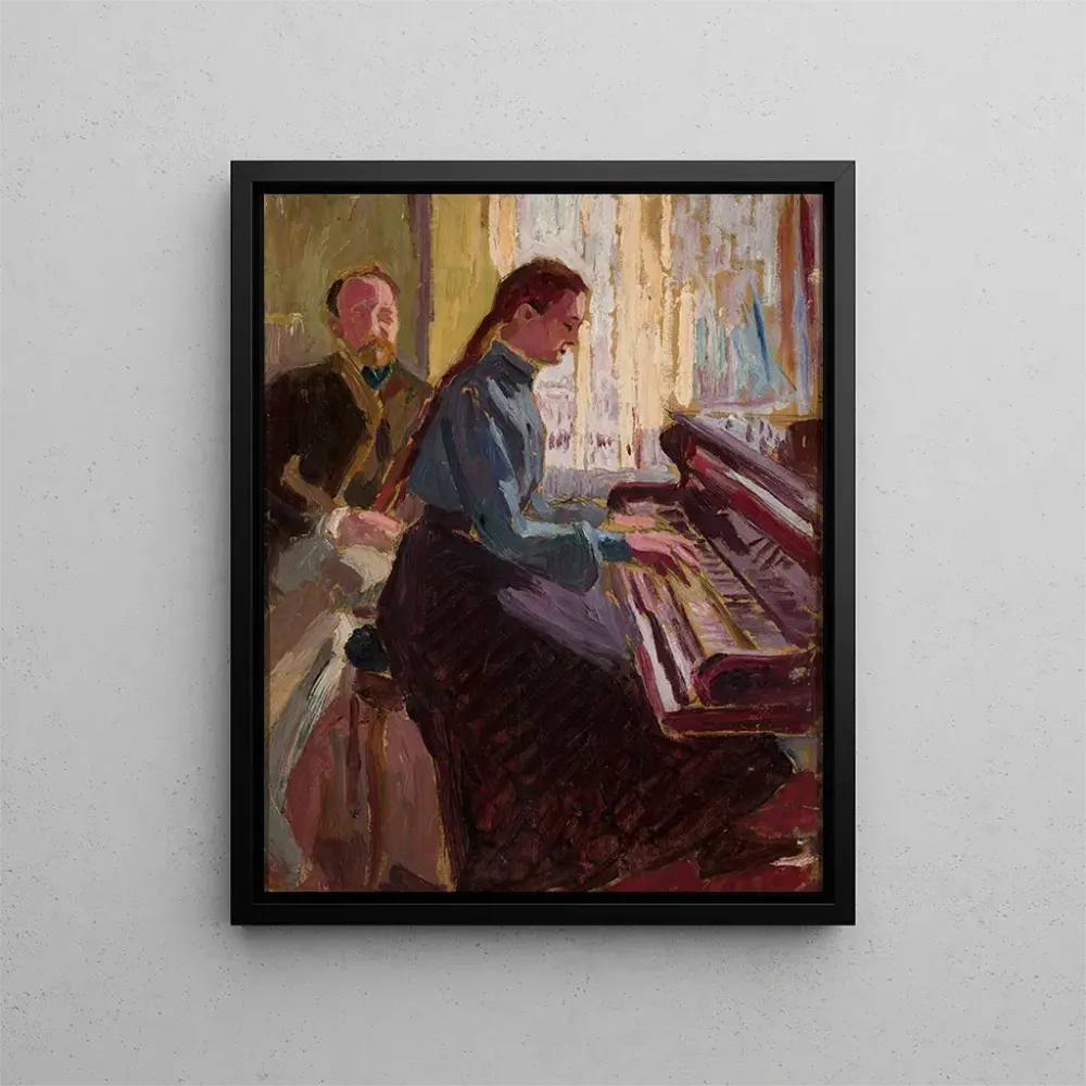 Maalaus Au piano - Aleksy Nowakowski | Taidetuloste