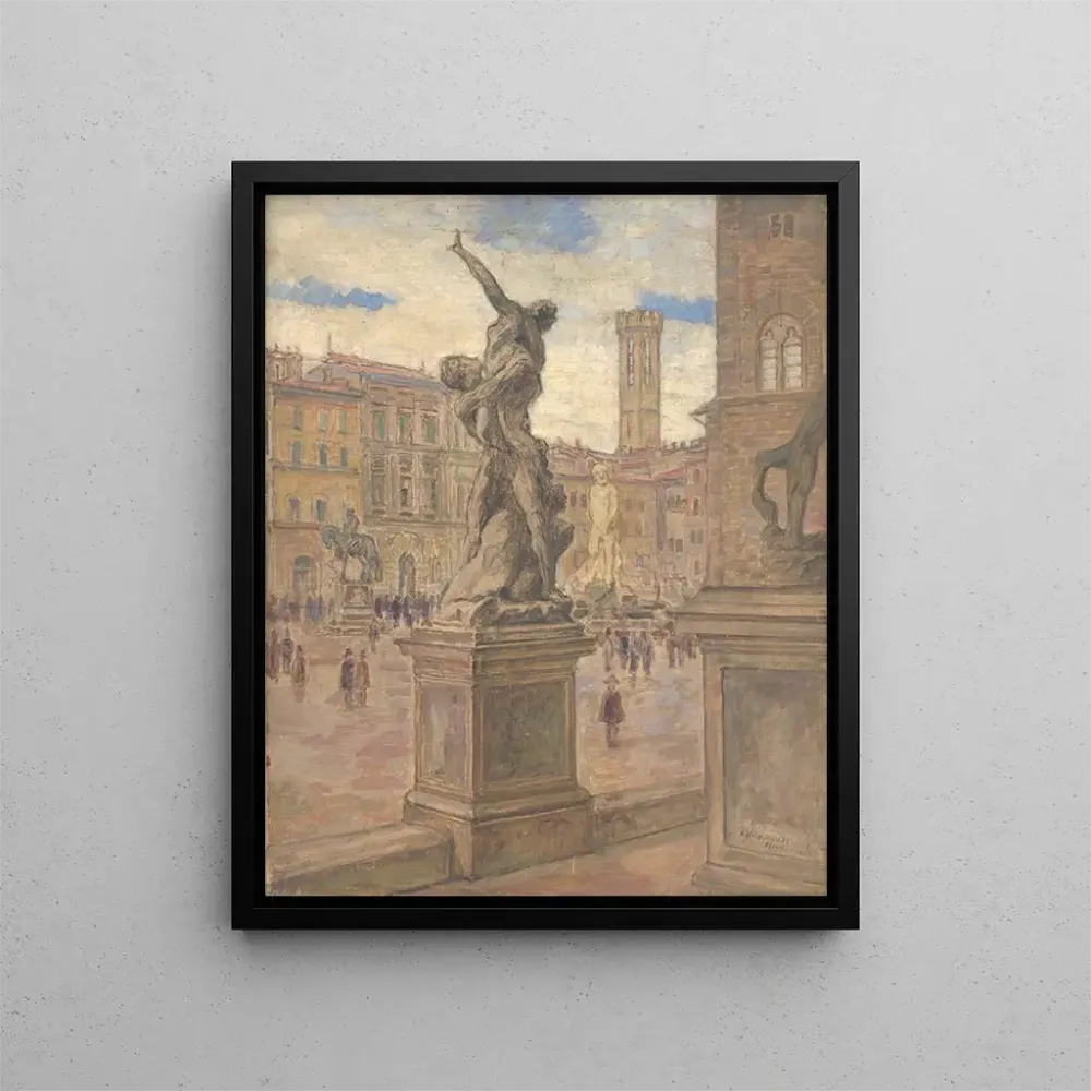 Maalaus Place en Italie, Florence - Elemr Halszhradil | Taidetuloste