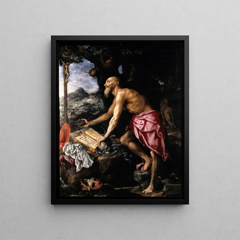 Maalaus Le pénitent Saint Jérôme - Alessandro Allori | Taidetuloste
