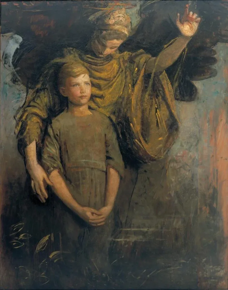 Maalaus Poika ja enkeli - Abbott Handerson Thayer | Taidetuloste